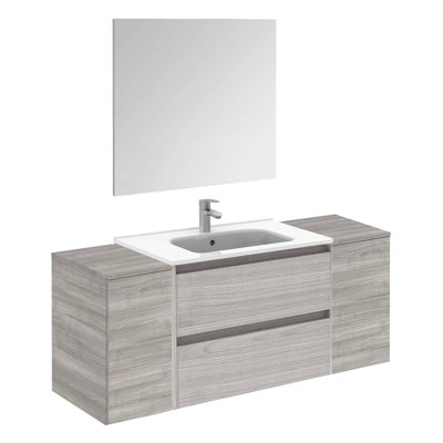 Evant 56'' Single Bathroom Vanity with Ceramic Top
