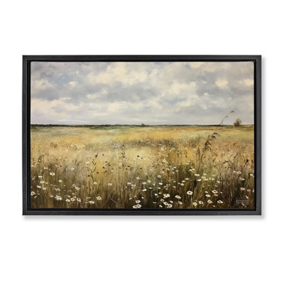 Toile flottante encadrée «Traditional County Field» par Roozbeh Bahramali