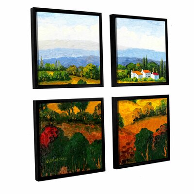 Golden Hills 4 Piece Framed Painting Print Set -  Alcott HillÂ®, ALCT4829 27802469