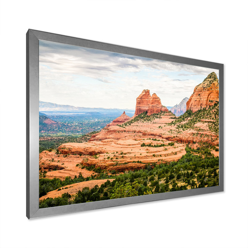 «Beautiful Shot Sedona Arizona», reproduction, H 34 po x l 44 po x P 1,5 po, Cadre photo argenté
