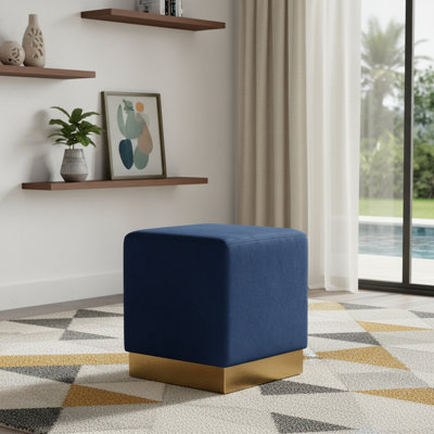 Annora Velvet Ottoman