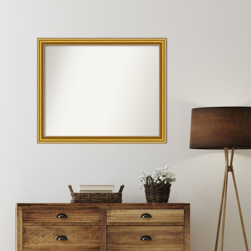 Townhouse Gold Non-Beveled Bathroom Wall Mirror, 30,75 po x 37,75 po