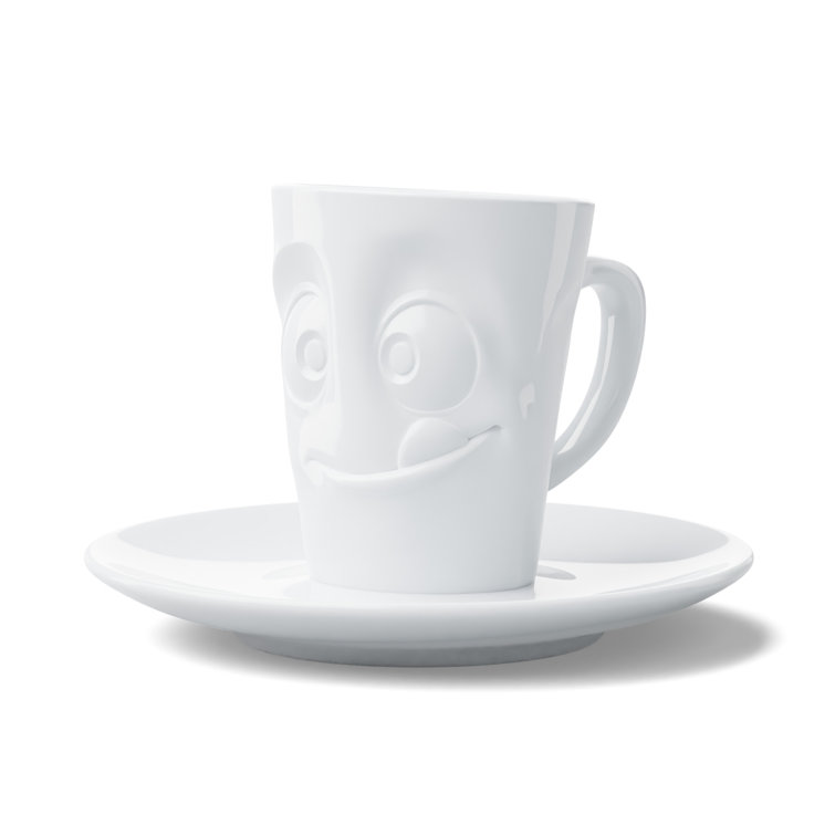 Espresso Cup with Saucer, Tasty Face – FIFTYEIGHT Products