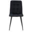 Chaise d'appoint en velours capitonné Steller-2005293419