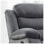 Fauteuil inclinable à massage manuel avec soutien lombaire et accoudoirs gris foncé
