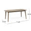 Table d'extérieur grise en bois extensible - Rustic Charm