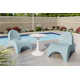 Ameswood 25.2'' Outdoor Chaise Lounge Set with Table
