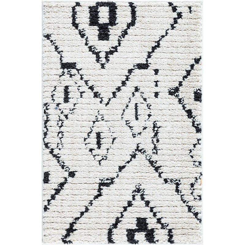 Tapis à motif abstrait Victorville, Rectangle 2 pi 2 po x 3 pi