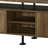 Ensata II Rustic Oak & Black Finish TV Stand