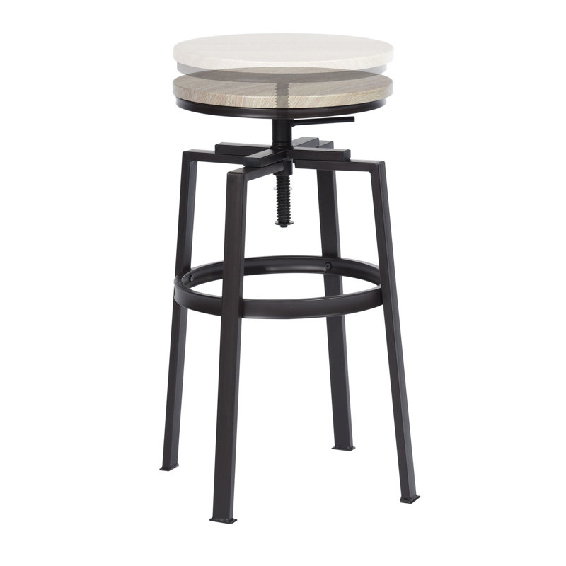 Tabouret tournant à hauteur réglable Glassburn