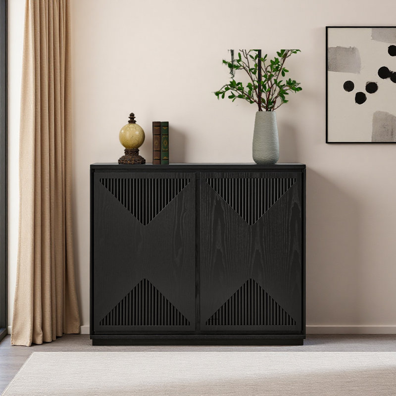 Armoire de rangement Mid-Century moderne en forme de V, armoire avec rangement, armoire latérale étroite pour le salon, l'entrée, le couloir, la cuisine, le café