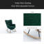Chaise berçante en tissu avec repose-pieds Teddy-745856775
