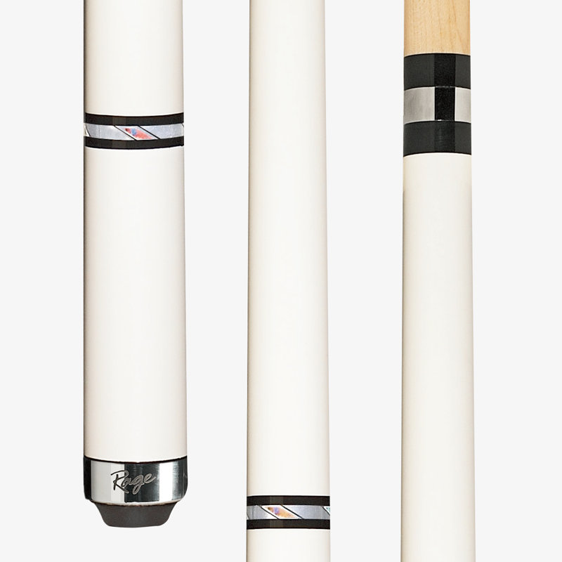 2.6' Wrapless Rose Vine Playing Pool Cue, White