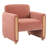 Modern Minimalist Upholstered Accent Armchair-473084495