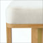Chaise rembourrée moderne et minimaliste avec pieds en bois d'hévéa massif (sef de 2)