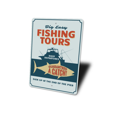 Fishing Tours Aluminum Sign