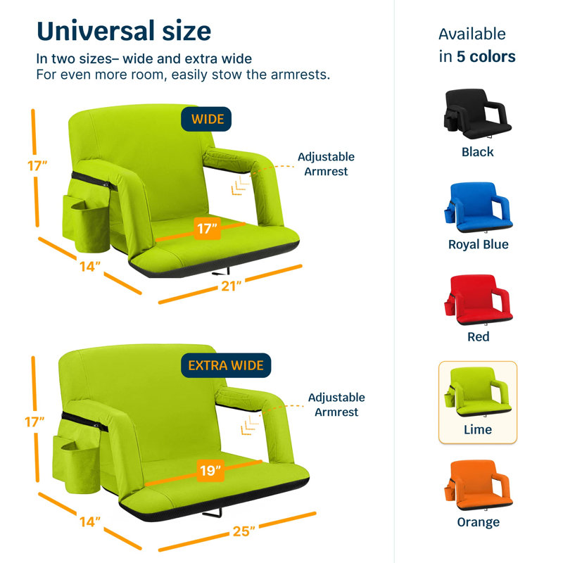 Folding Stadium Seat, Lime