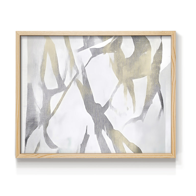 Abstrait, série Lxxxi, reproduction encadrée, Naturel, H 11 po x l 14 po