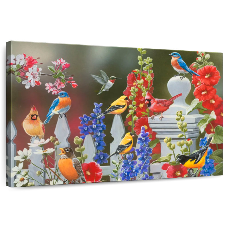 Birds Spring Summer Theme, 8" H x 12" W