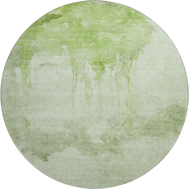 Premium Machine Washable Jacquez AMF1791 Modern Rug, Round 8'