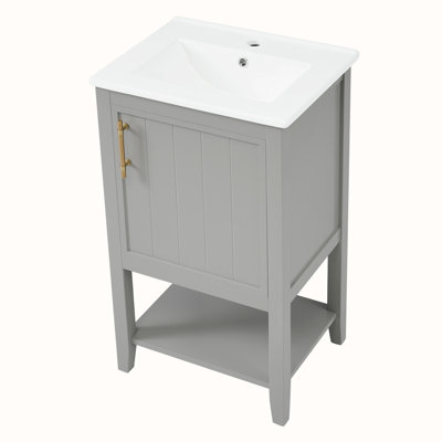 Meuble-lavabo simple avec comptoir Wilcoxen