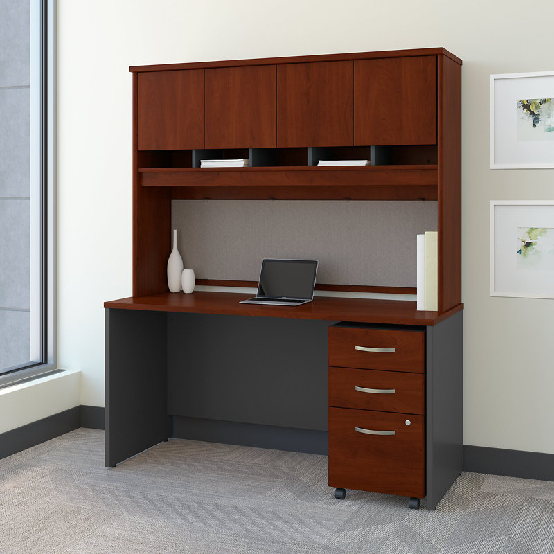 Series C Desk Shell, Hansen Cherry, 30" H x 60" W x 24" D