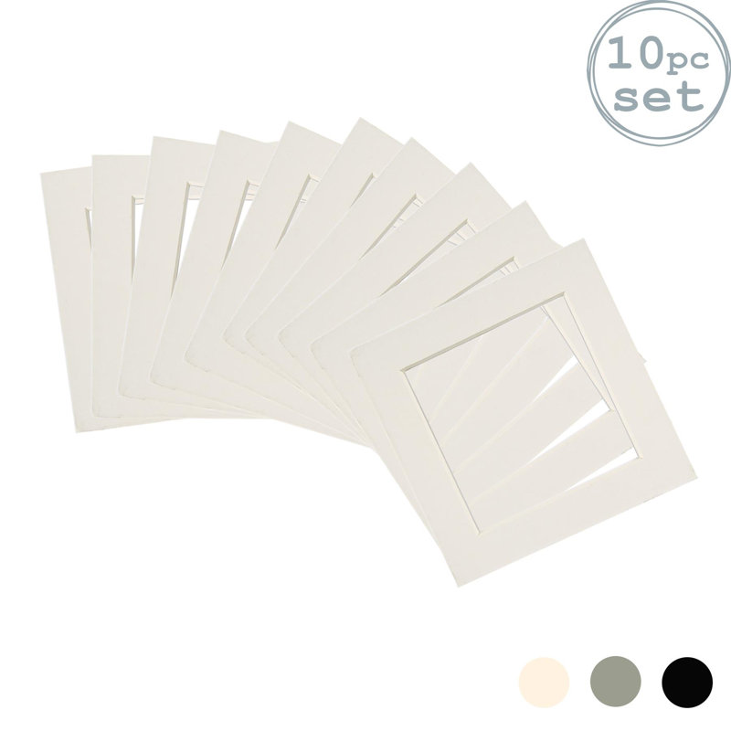 Nicola Spring - Picture Mounts Frames - Photo, Ivory, 15cm H x 15cm W x 0.5cm D