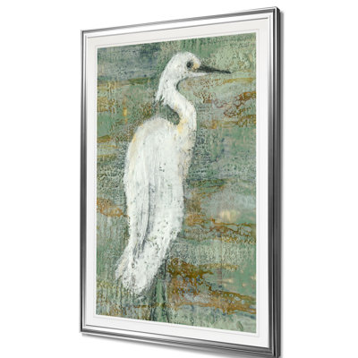 « textured héron ii », impression