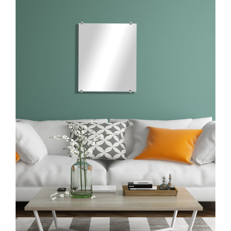 Zarrea Flat Wall Mirror, 24.5" x 16.5"