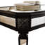 Table basse en argent et noir
