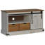TV Cabinet HALDEN With Sliding Door 110X40x60 Cm Solid Wood-663610644