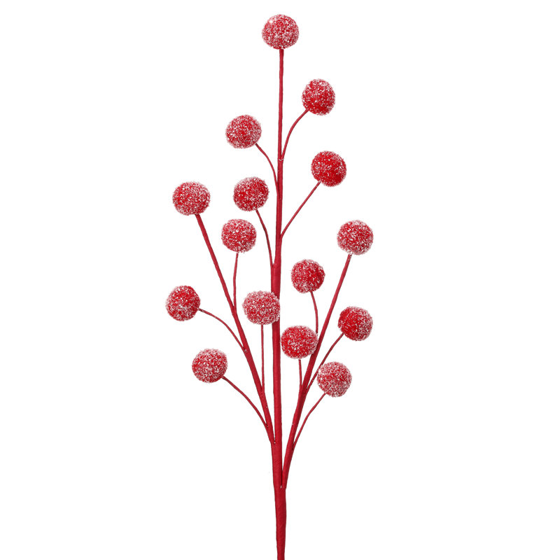 Vaporisateur à pompon 21 "avec paillettes, Rouge