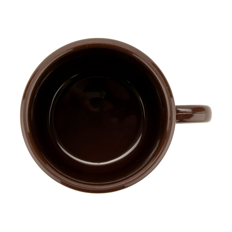 Brown Shatter-Resistant 12oz Plastic Coffee Mug