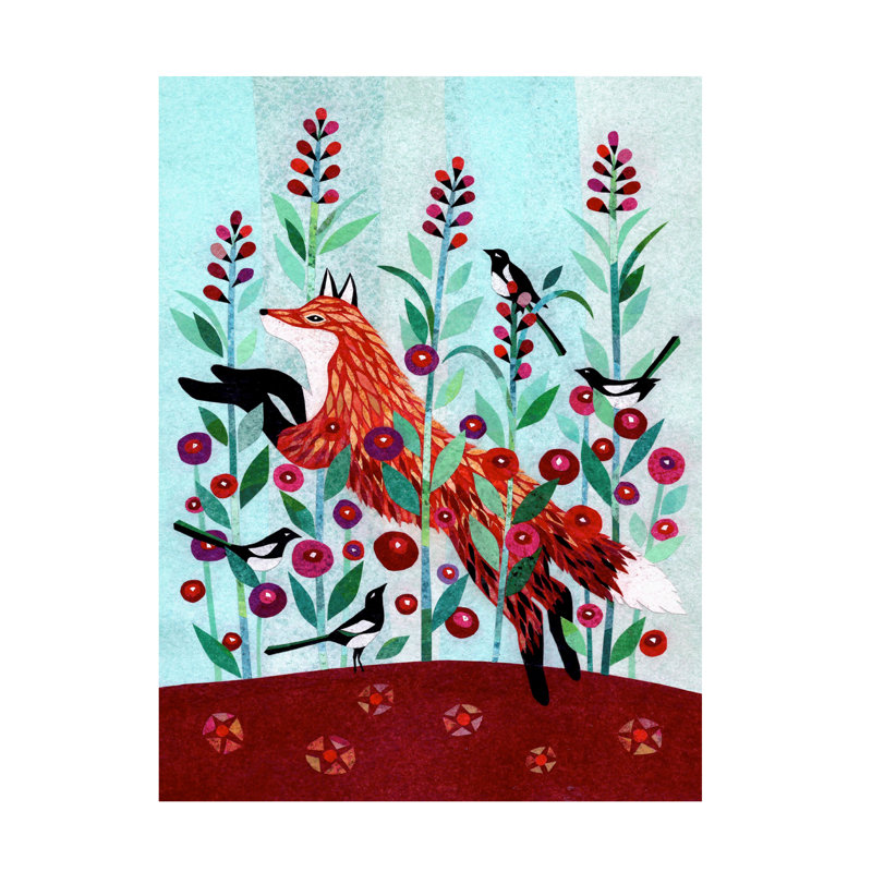 Art mural sur toile tendue - «Wilderness Collage III» de Kim Conway pour décoration de salon, de chambre à coucher ou de bureau - 24 x 32