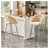 Beige Seat/Silver Frame