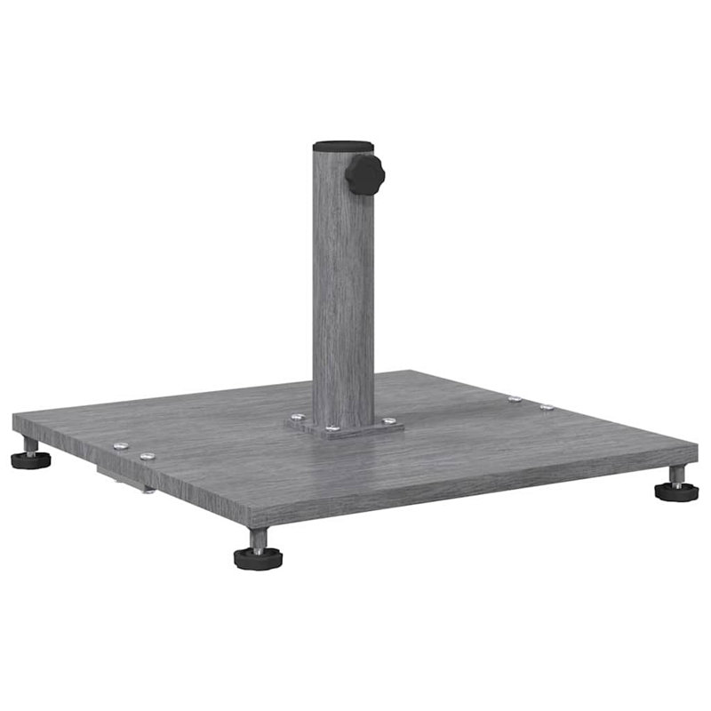 Steel Umbrella Base, Dark Wood