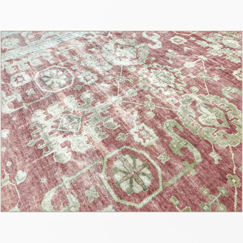 Tapis rouille de haute qualité noué à la main