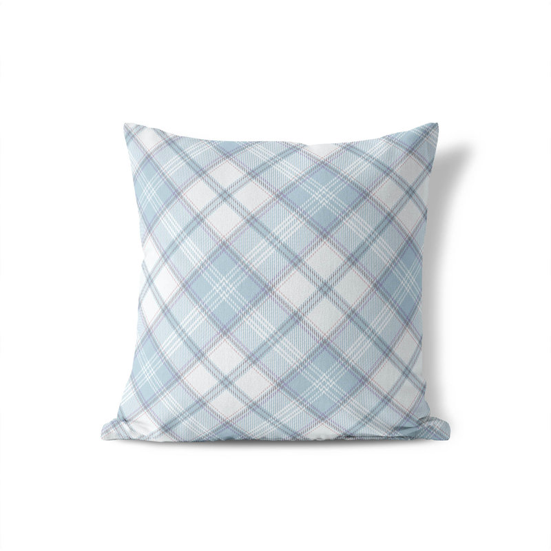 Coussin Diamond, H 16 po x l 16 po, Bleu