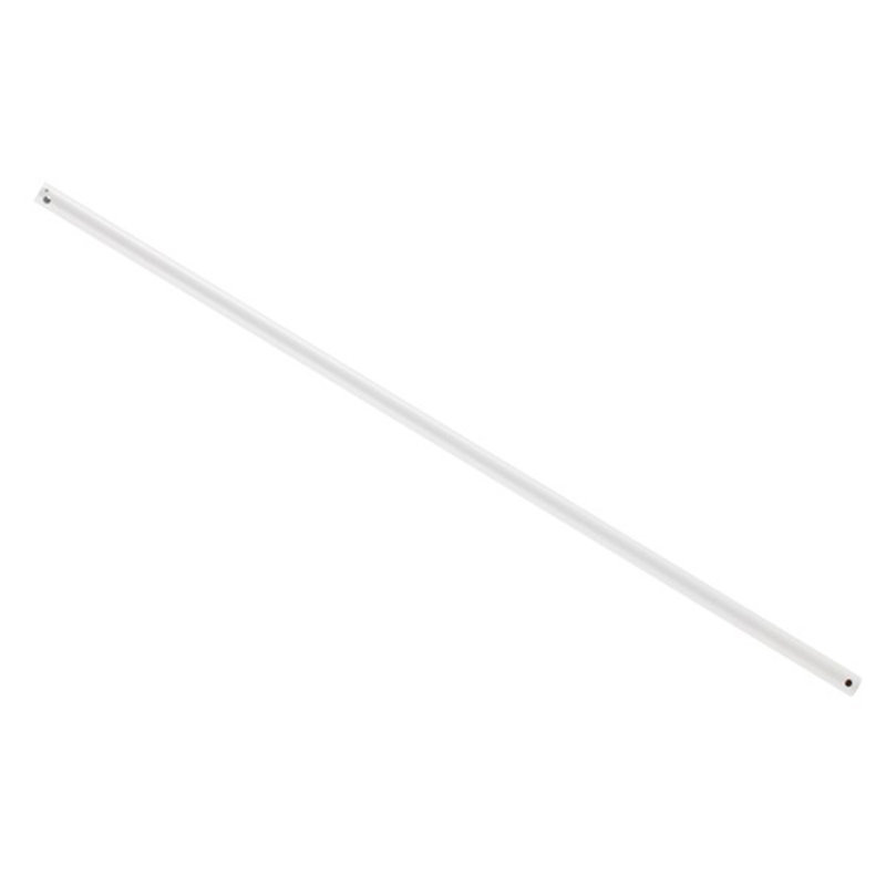 Tiges verticales de ventilateur de plafond, H 12 po x l 0,85 po x P 0,85 po, Blanc