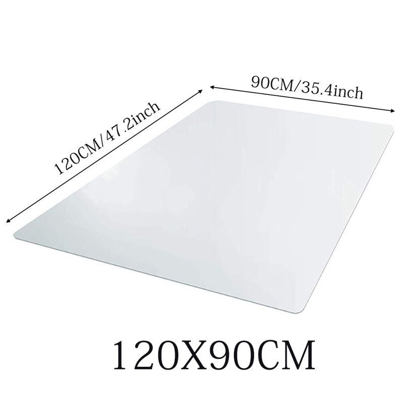 Janeen Hard Floor Straight Chair Mat, 120 x 90cm