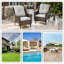 Lark Manor Outdoor Wicker Patio Chairs Set Of 2 With Olefin Cushions Weather-Resistant-448464921