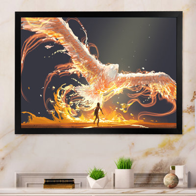 Jeu vidéo Phoenix Bird Flying - peinture sur toile