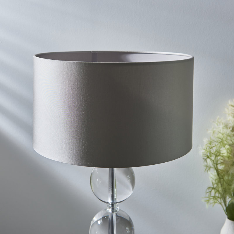 21cm H Polyester Drum Lamp Shade ( Uno ), Mink