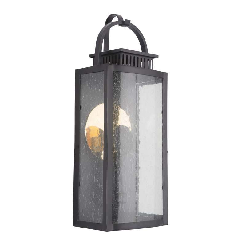 Lanterne murale d’extérieur Channell, Minuit, 19,84" H x 7,5" L x 5.504" D