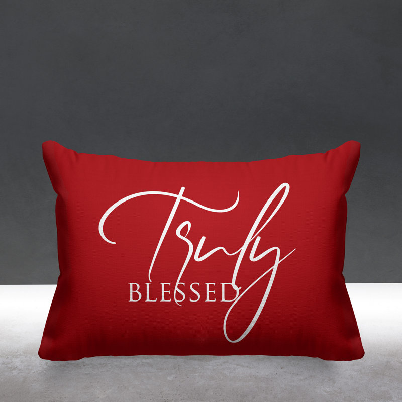 Housse et insert de coussin rectangulaire Aspire, Rouge