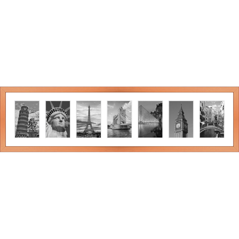 Aaeesha Wood Picture Frame with Mat, Copper