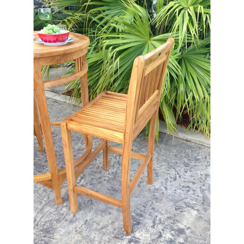 Maldives Outdoor Teak Bar Stool