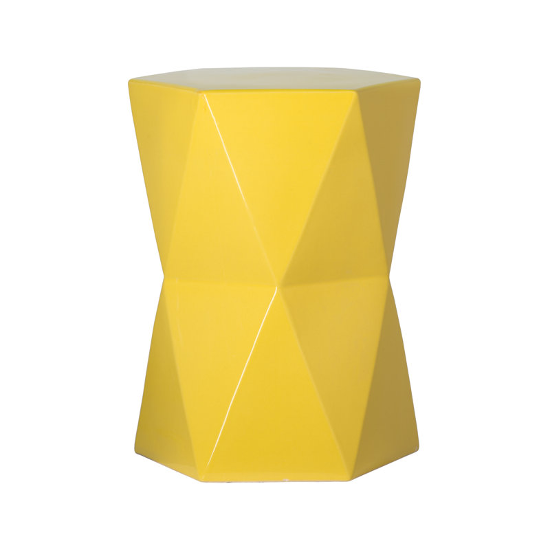 Tabouret de jardin Karine, Jaune