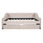 Upholstered Daybed With Two Drawers, Wood Slat Support-1516845074-1516845072