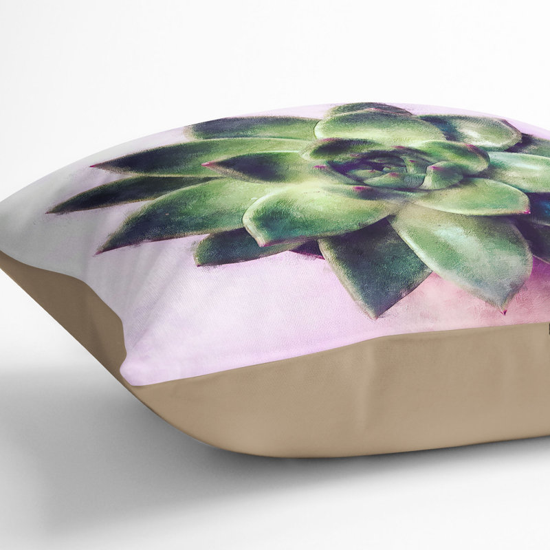 Square Throw Cushion, 40cm H x 40cm W x 15cm D, Stone